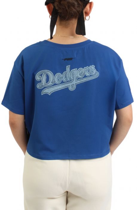 Los Angeles Dodgers Varsity Boxy T-Shirt  Dodger Blue