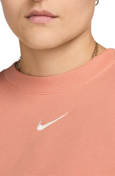  Phoenix Fleece Oversized Crew-Neck Sweatshirt Apricot Agate/Sail