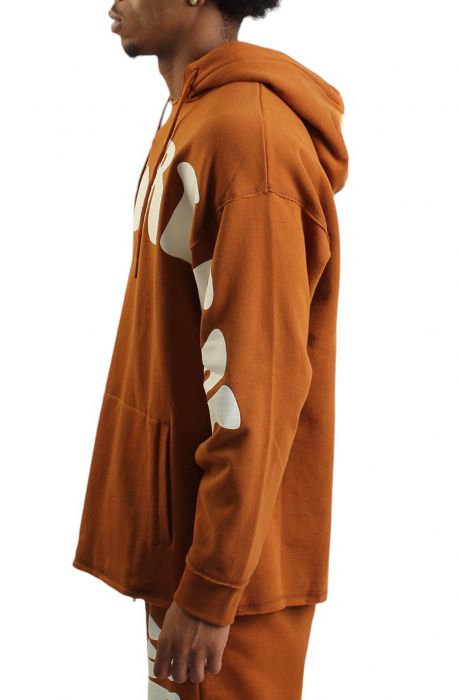 Puff Print Box Hoodie Caramel