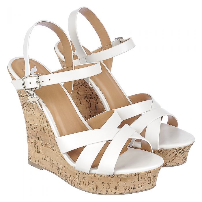 white wedge sandals for sale