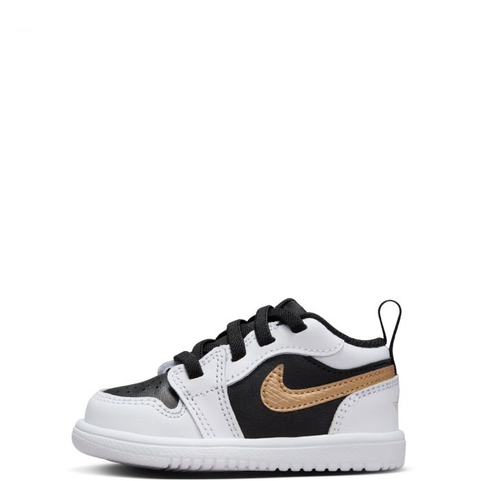 Toddler Jordan 1 Low  White/ Metallic Gold-Black