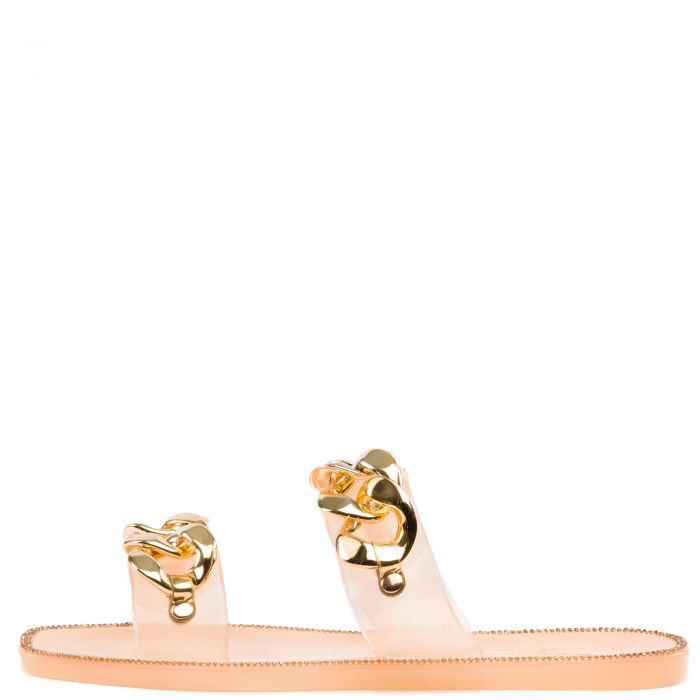 Lime Light Rhinestone Jelly Sandals Blush