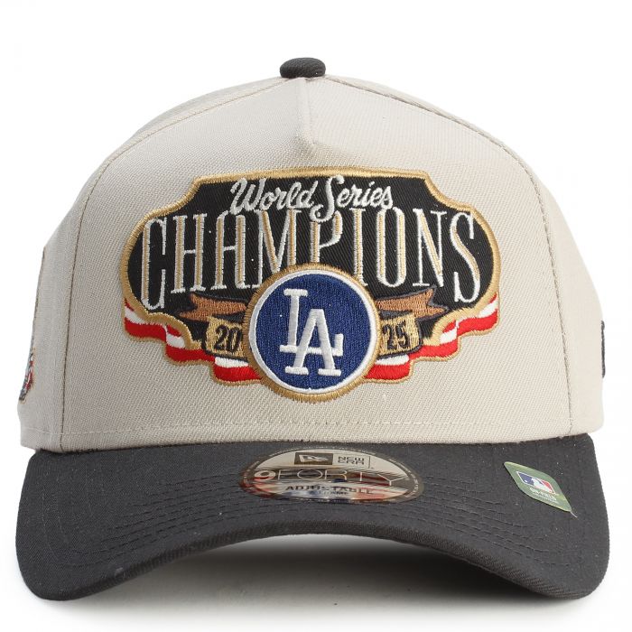 MLB Los Angeles Dodgers World Series Champions 9FORTY Hat  Black/Chrome