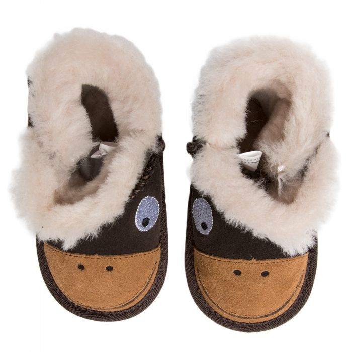 Emu Australia Infant Monkey Tail Walker Boot Chocolate