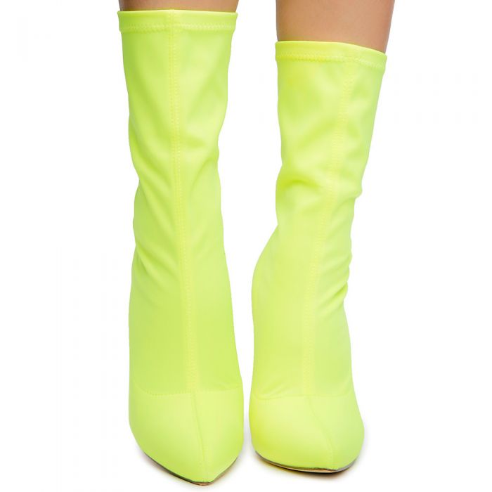 Women's MU-Angie-13 Mid Calf Yellow