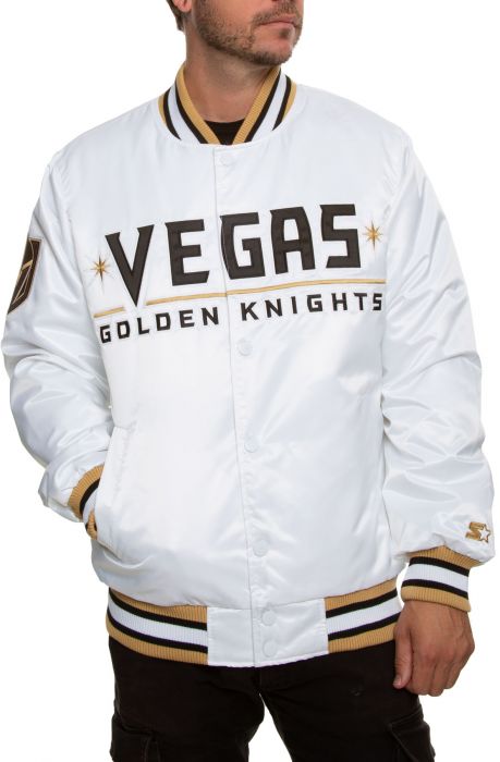 Vegas Golden Knights Jacket  White/Black/Gold