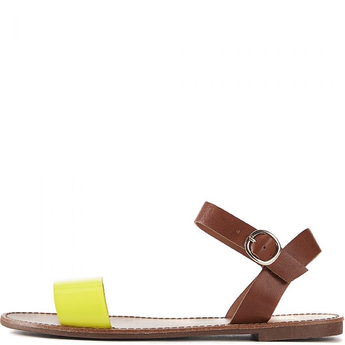 Women's Kylee-13 Slingback Sandal Neon Yellow/Tan