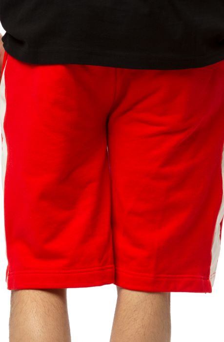 Authentic HB Eloss Shorts Red MD/White
