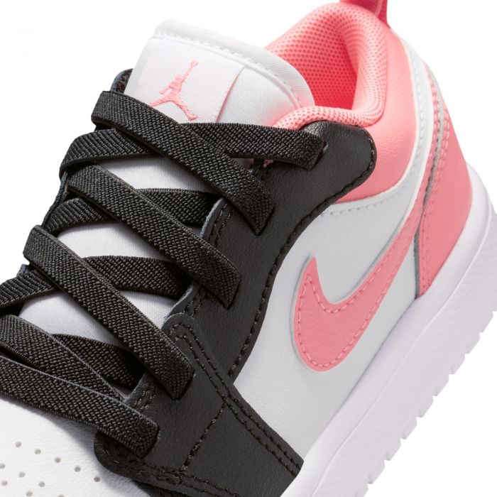 Pre-School Jordan 1 Low Alt Black/Pink Gaze-White