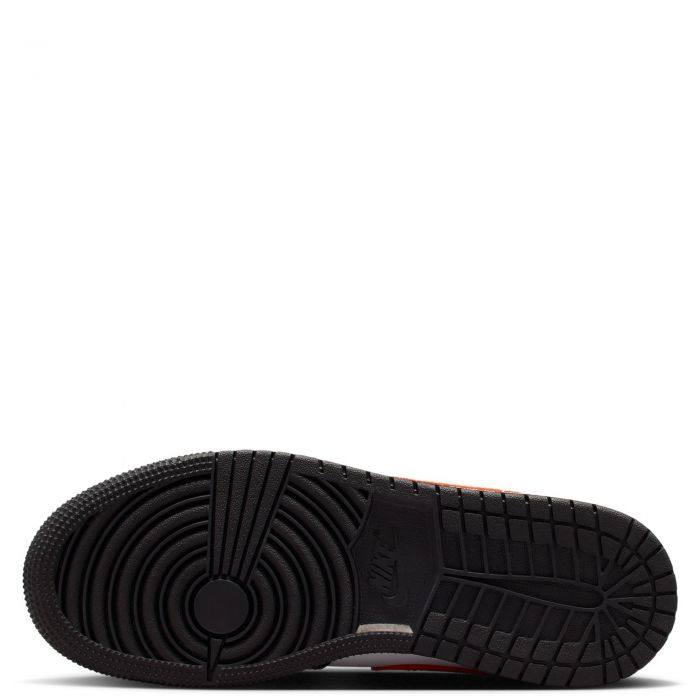 Grade-School Air Jordan 1 Low Black/Starfish-White-Sail
