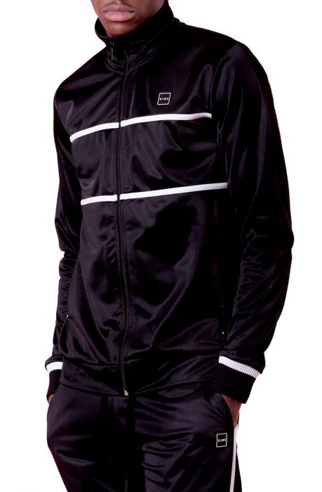 Langdon Poly Tracksuit Top Black All Black