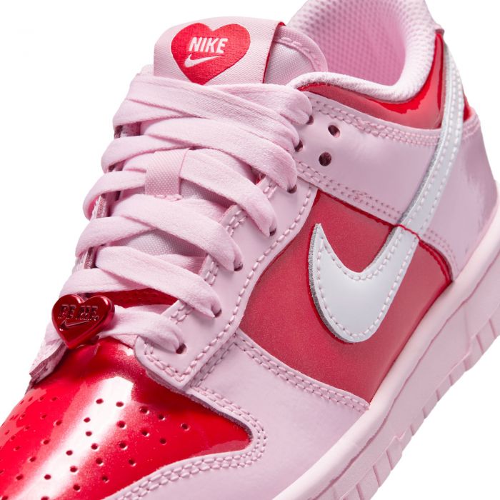 Grade-School Nike Dunk Low Pink Foam/Summit White-Lt Crimson