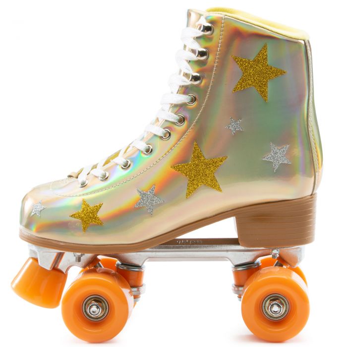 Archie-224 PomPom Roller Skates Glitter