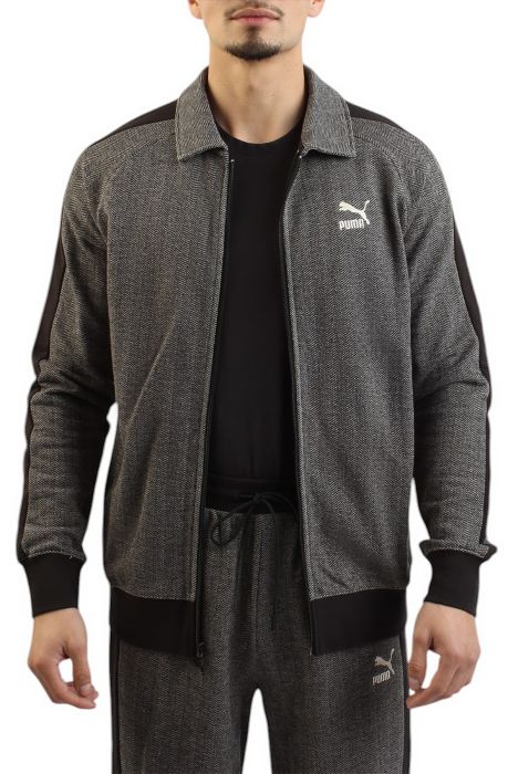 T7 TRACK JACKET PUMA Black/Alpine Snow