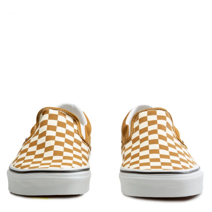 Checkerboard Classic Slip-On Golden Brown/True White