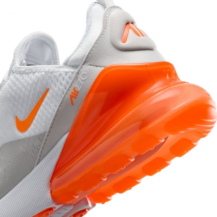 Women's Air Max 270 White/Total Orange-Vast Grey