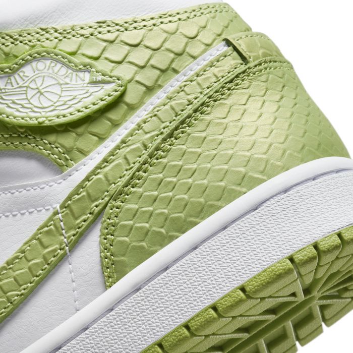 Air Jordan 1 Mid SE White/Vivid Green-White
