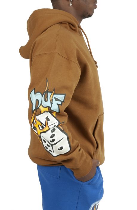 Dicey Hoodie Rubber Brown