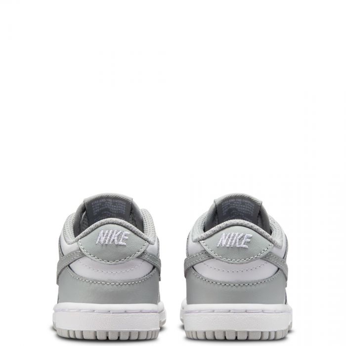 Toddler Nike Dunk Low White/Lt Smoke Grey-White