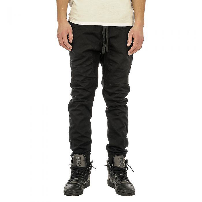 black canvas joggers