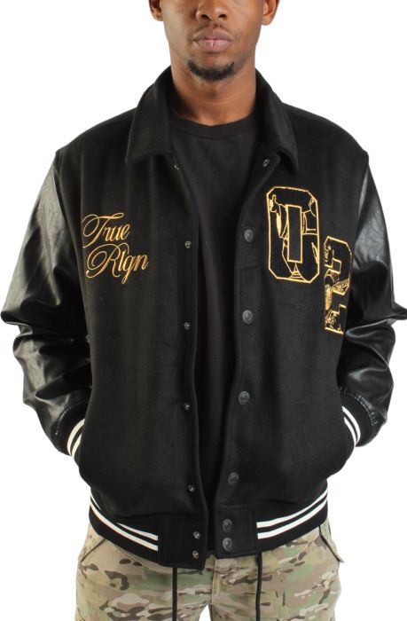 TR Varsity Jacket  Black/Gold