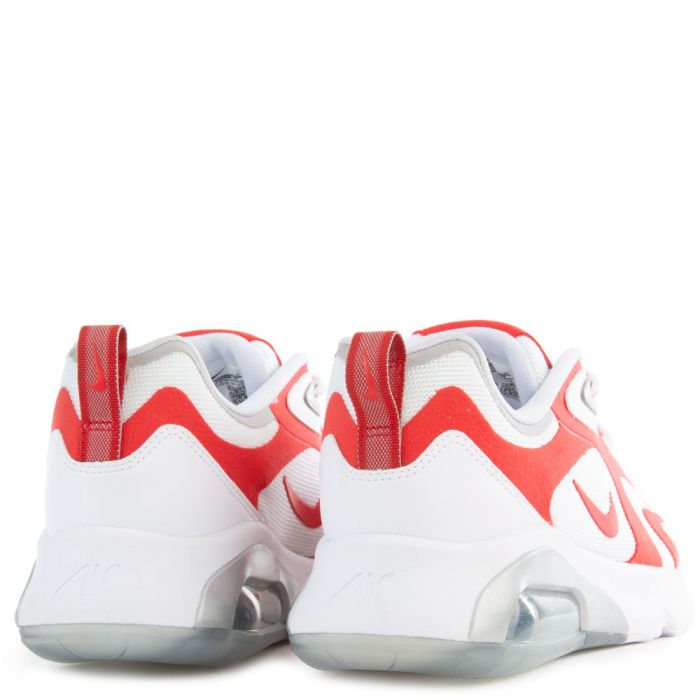 Air Max 200 Whit/University Red-Metallic Silver