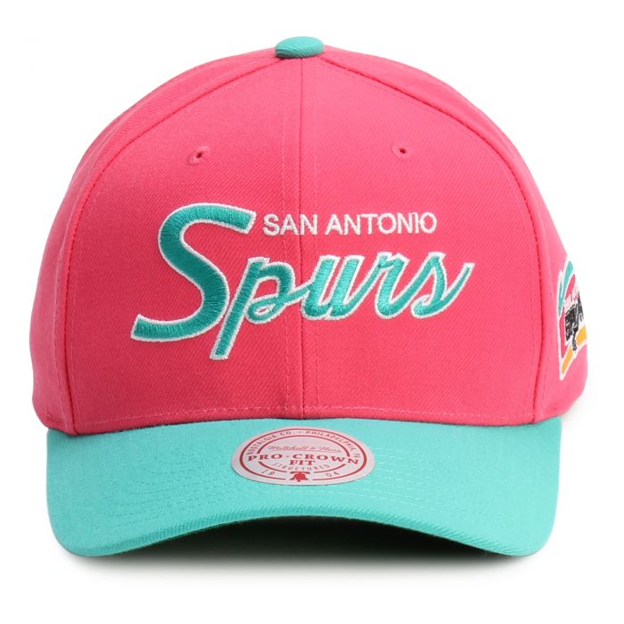 NBA San Antonio Spurs 2 Tone 2.0 Pro-Crown Snapback  Pink/Turquoise