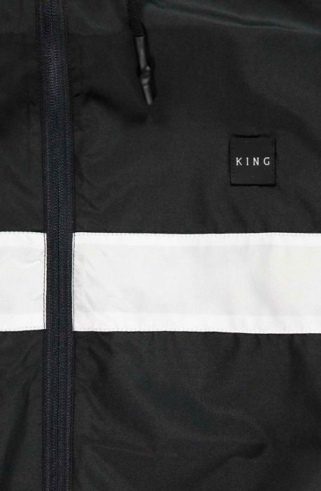 Leyton Windrunner Jacket Black All Black/ White