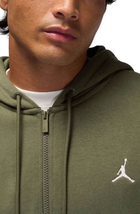 Brooklyn Fleece Full-zip Hoodie Medium Olive/Sail