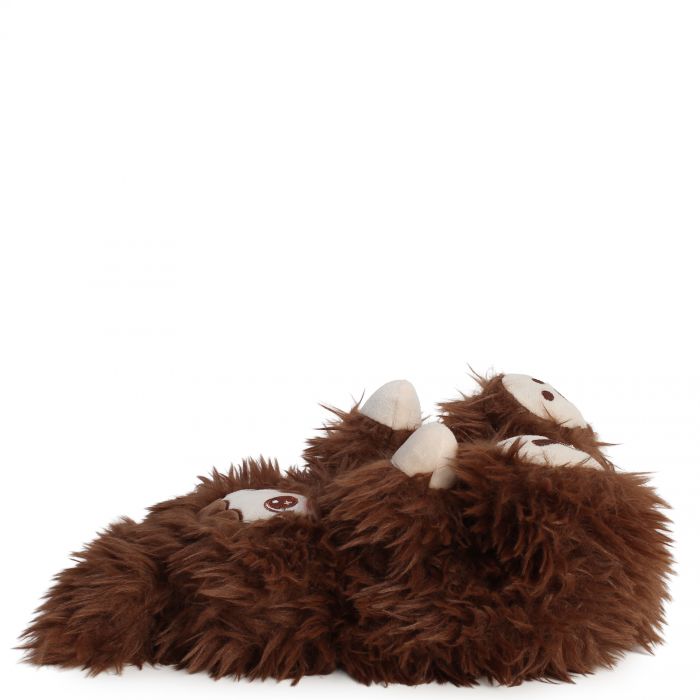 Doll Fuzzy Slippers  Chocolate