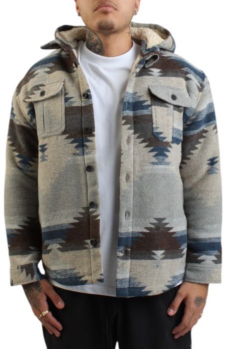 Tribal Hooded Jacket Khaki