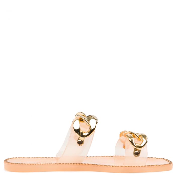 Lime Light Rhinestone Jelly Sandals Blush