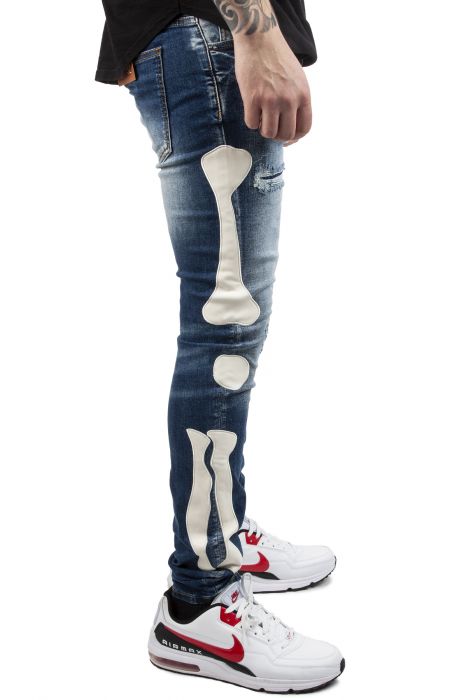 Bonez Denim Jeans Medium Blue