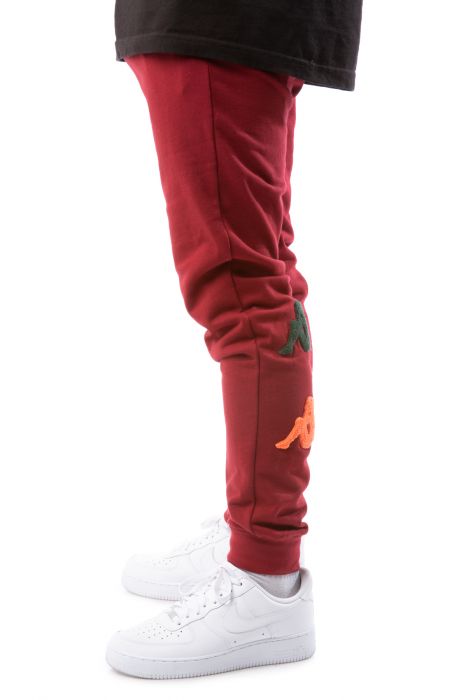 Authentic Kaios Joggers Red DK-Pink LT-Orange LT-Green DK