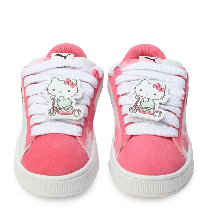 Grade-School Suede Hello Kitty and Friends  Magic Rose/Peaceful Blue
