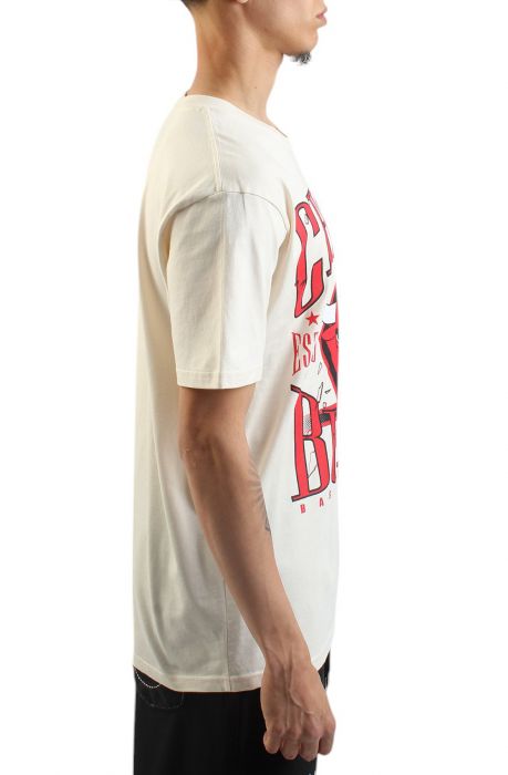 NBA Chicago Bulls Shattered Lockup T-Shirt  Vintage White