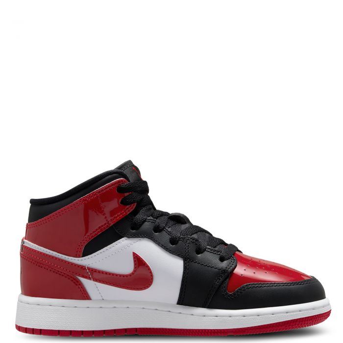 Grade-School Air Jordan 1 Mid SE Black/Varsity Red-White