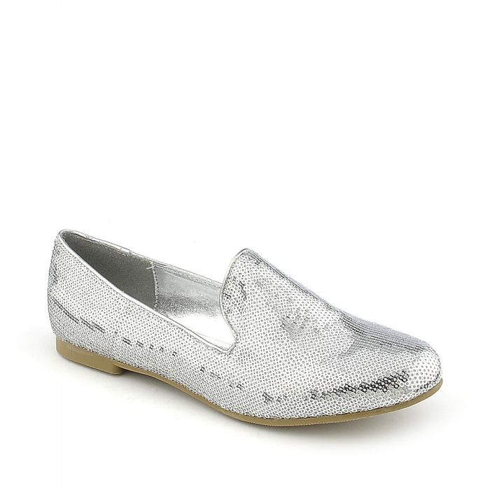 ladies silver flat shoes uk