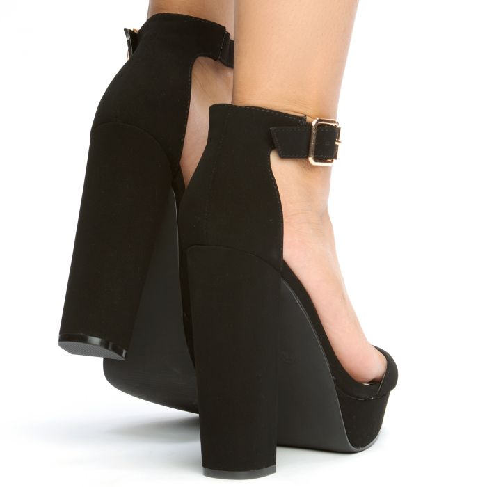 Yuko -51 Platform High Heels Black