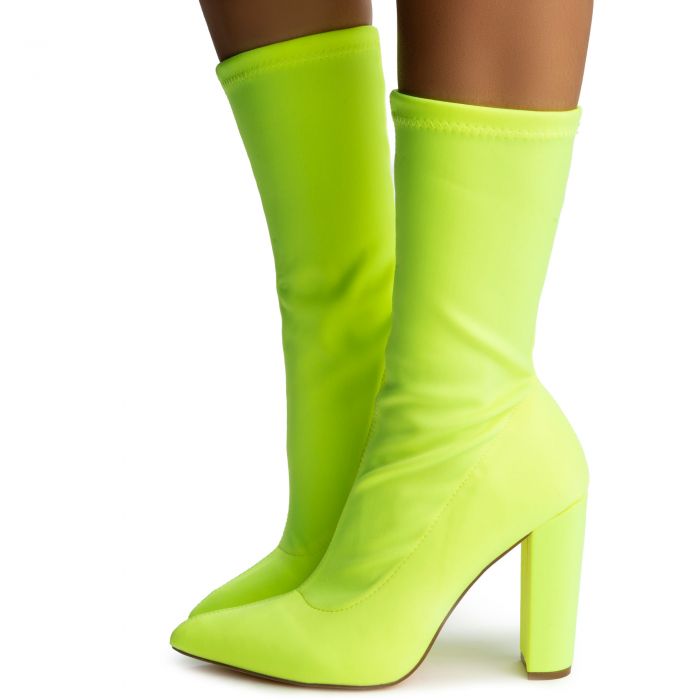Nordic-2 Neoprene Heel Booties Lime
