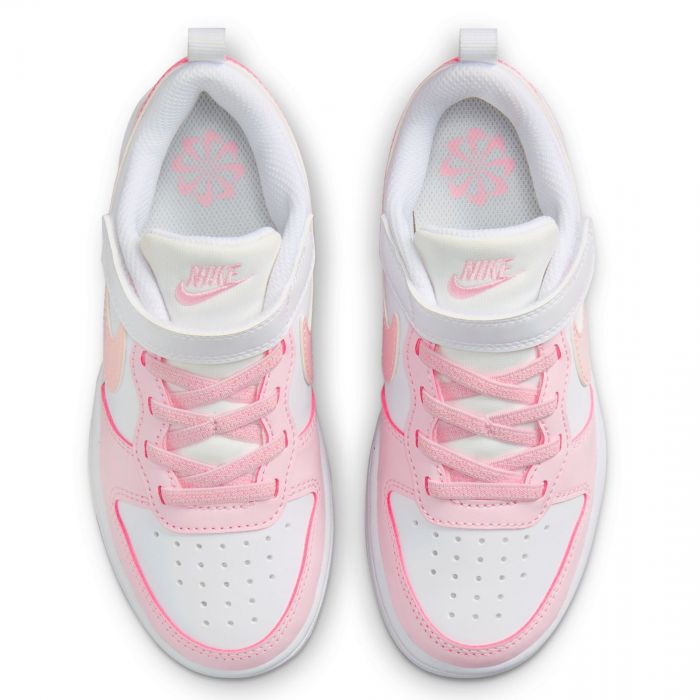 Pre-School Court Borough Low Recraft White/Pink Foam