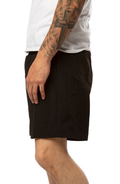 Authentic HB Ethan Swim Shorts Black/Red MD