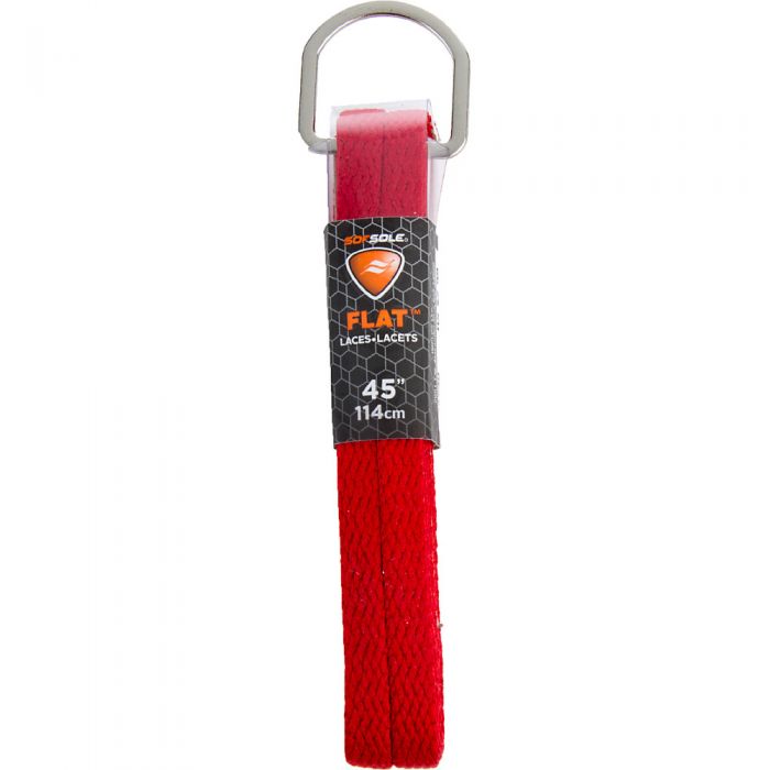 Athletic Flat Shoe Laces Red