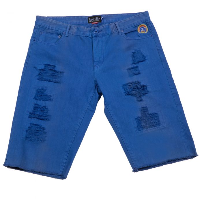 Biffle Denim Shorts Royal