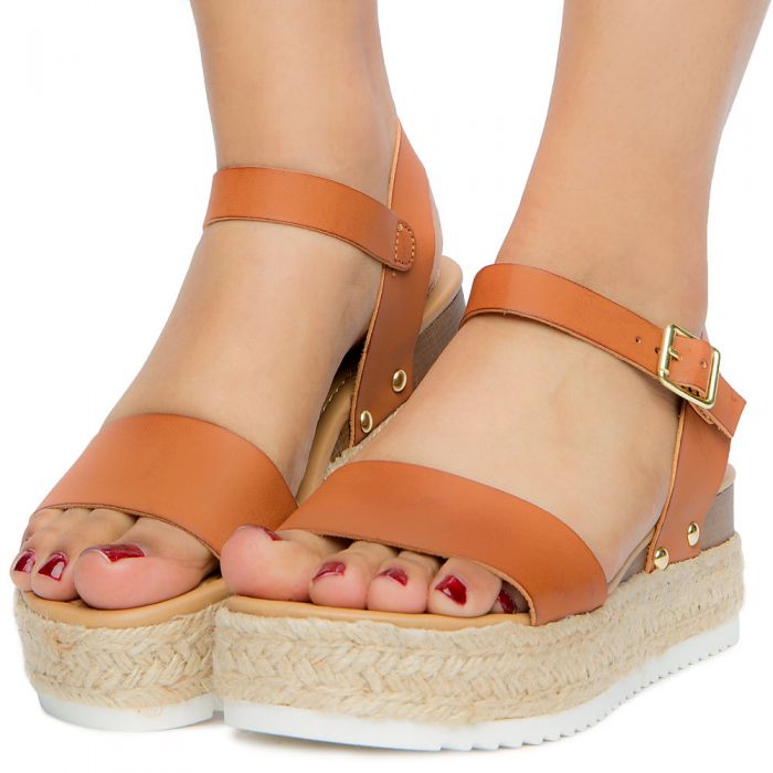 Women's Platform Sandal TAN PU