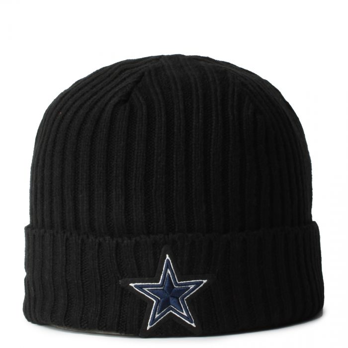 Dallas Cowboys Script Beanie  Black