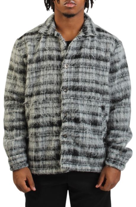 Marley Fluff Shirt Jacket Black Marle