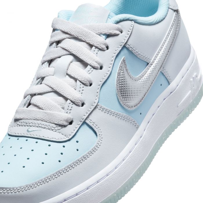 Grade-School Air Force 1 Pure Platinum/ Metallic Silver