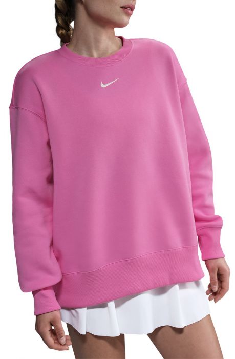 Sportswear Phoenix Fleece Oversized Crew-Neck Sweatshirt Playful Pink/Sail