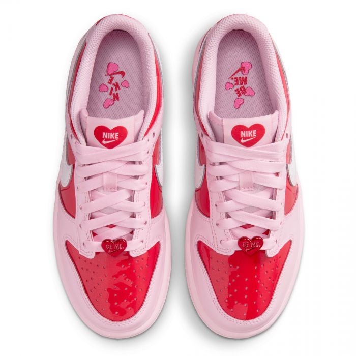 Grade-School Nike Dunk Low Pink Foam/Summit White-Lt Crimson